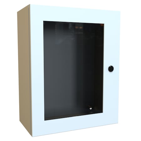 Hammond 1/4 Turn Latch Electrical Enclosures, 20 in H, 8 in D, 16 in W, NEMA 4, Steel EN4SD20168WLG